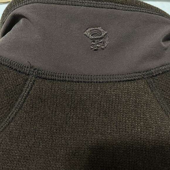 Mountain Hardware Jacket Womens Medium Brown Polartec Full Zip Knit - Picture 8 of 10